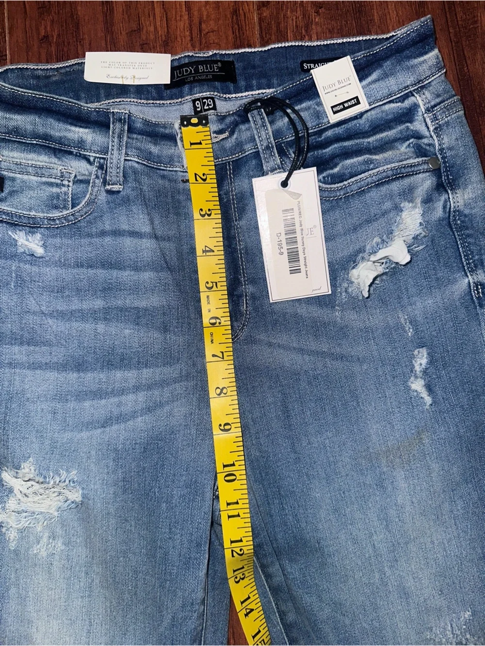 Judy Blue Light Blue Distressed Skinny Jeans
